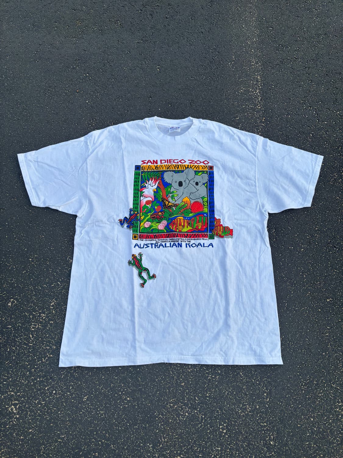 빈티지 90s Hanes 샌디에고 주 티셔츠 상품이미지1