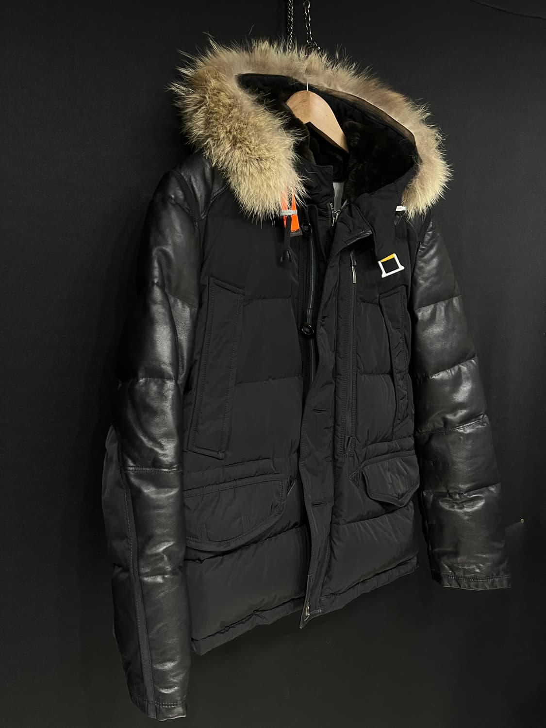 파라점퍼스 d hole 가죽파카 상품이미지3