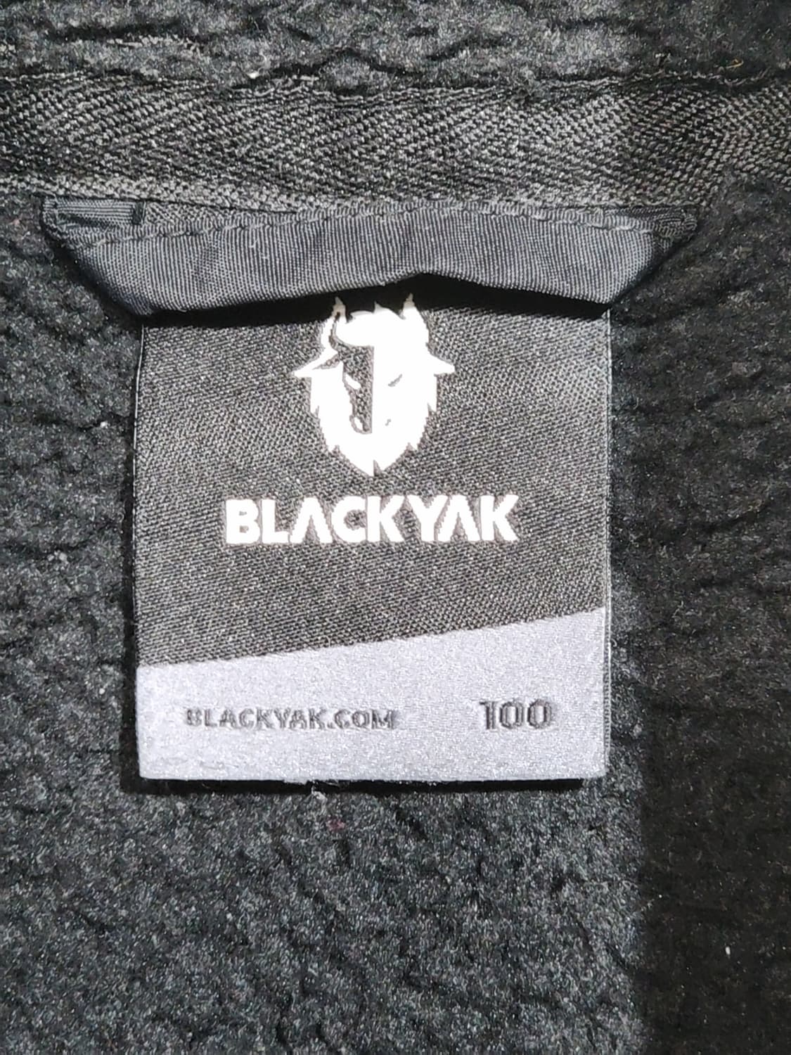 (100) 블랙야크 플리스 점퍼 검정 뽀글이 후리스 자켓  상품이미지3