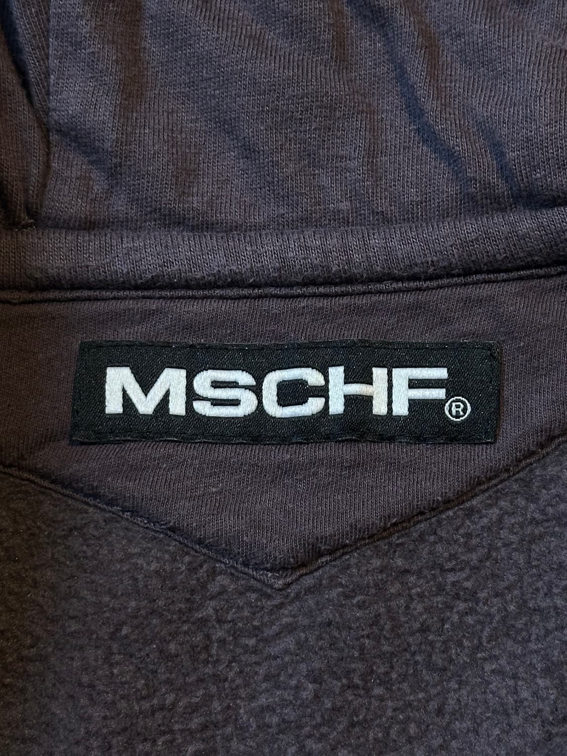 미스치프 MSCHF 크롭 사이드 집 후드티 퍼플 상품이미지5