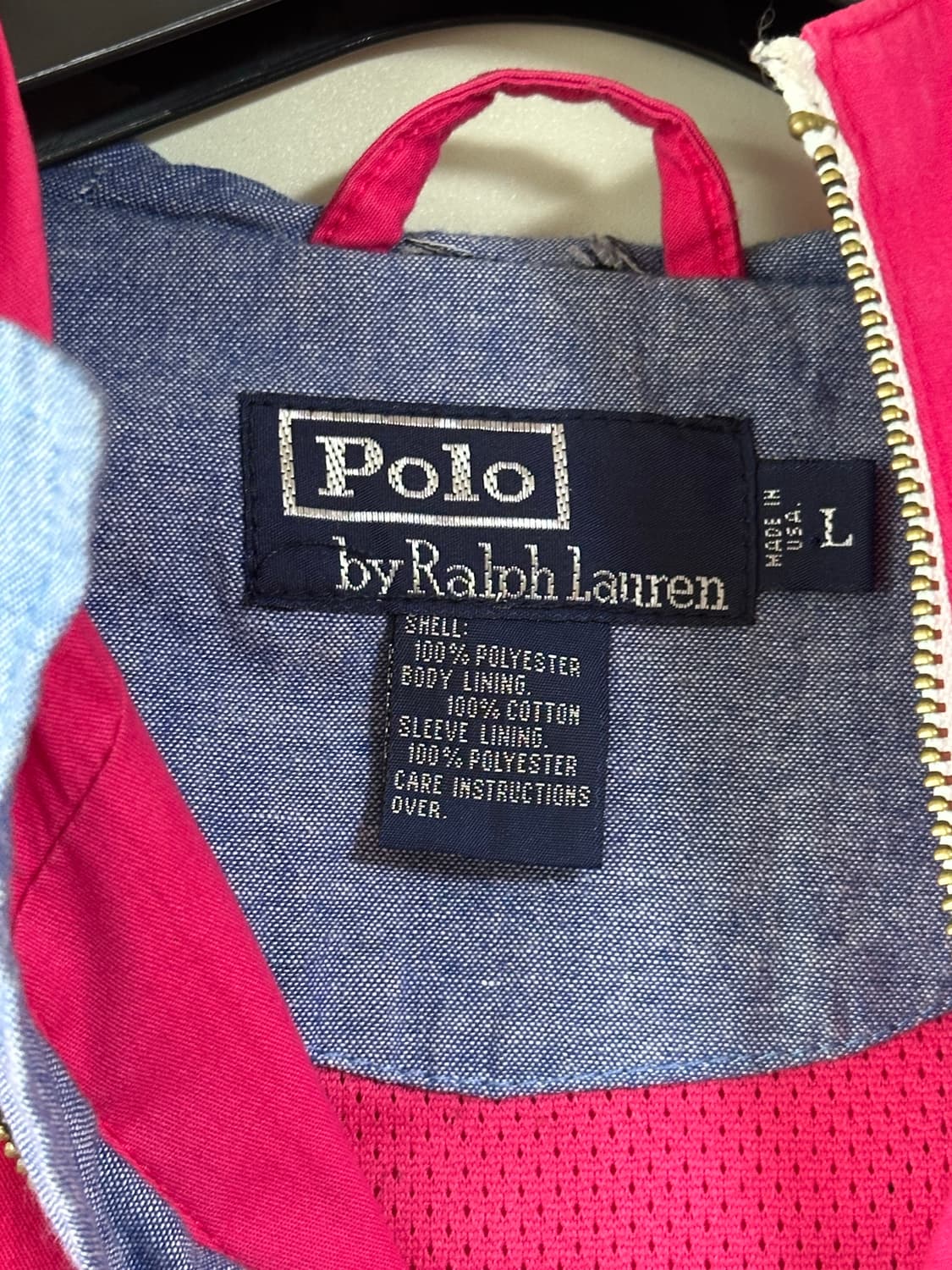 polo 집업 자켓 핫핑크 상품이미지4