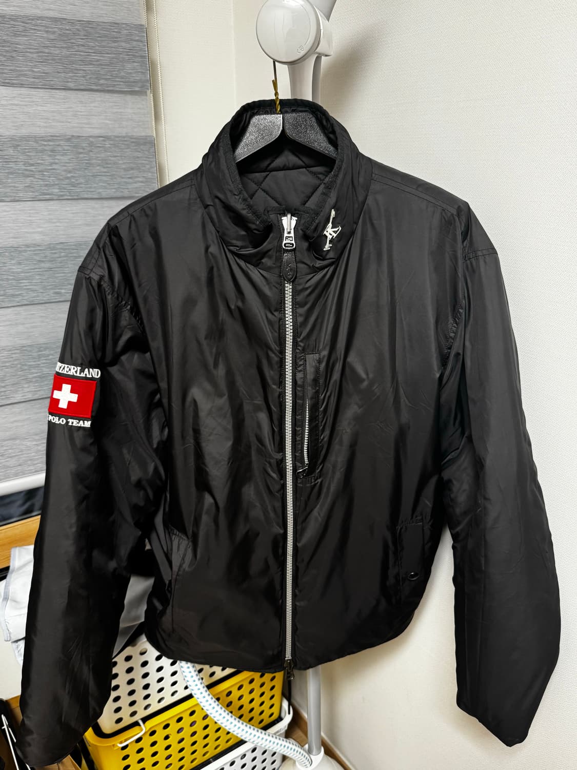 폴로 스위스 패치워크 투웨이 리버시블 폴리쉘 퀼팅 자켓 상품이미지3