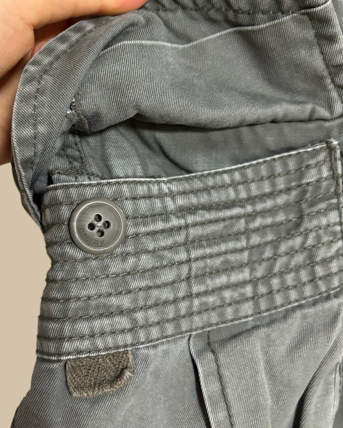 빈티지 밀리터리 카고 반바지 상품이미지5