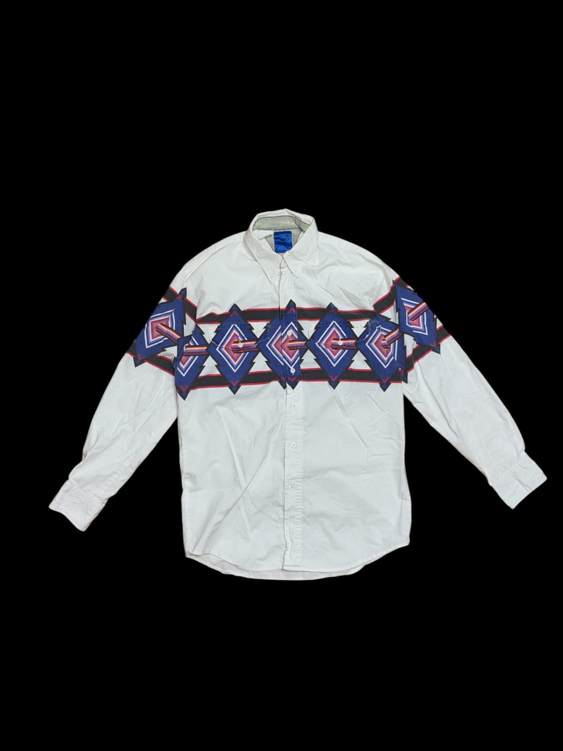 빈티지 인디언 아즈텍 패턴 웨스턴 셔츠 상품이미지3