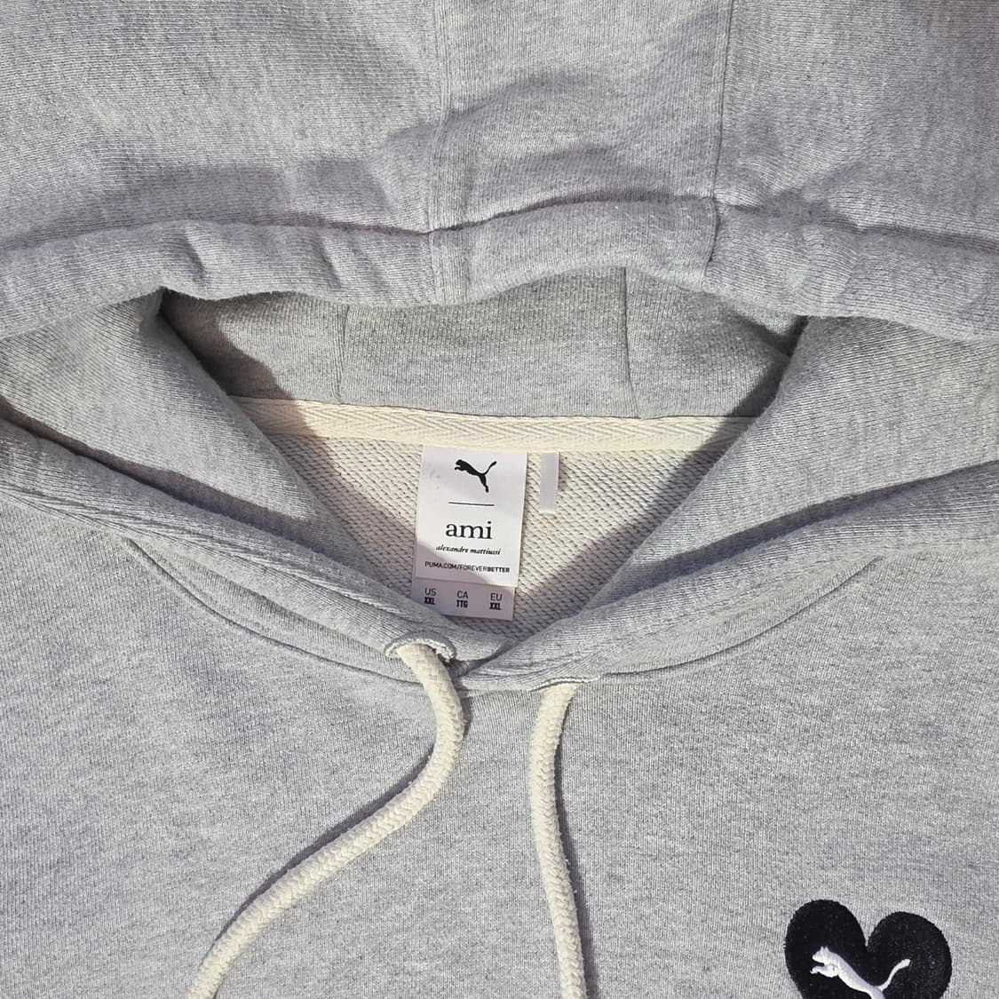 [2XL]퓨마x아미 로고 그레이 후드티 상품이미지2