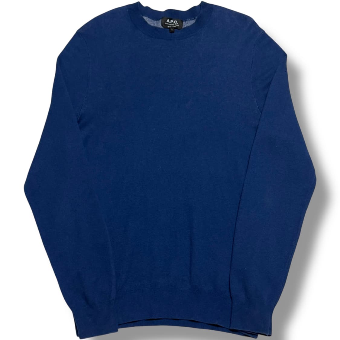 A.P.C. 블루 조슈아 캐시미어 혼방 니트 스웨터 상품이미지2