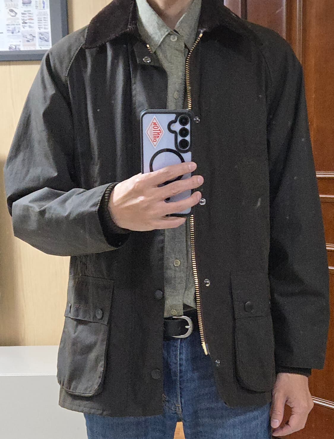 (착샷) 바버 Barbour 클래식 비데일 왁스 자켓 상품이미지7