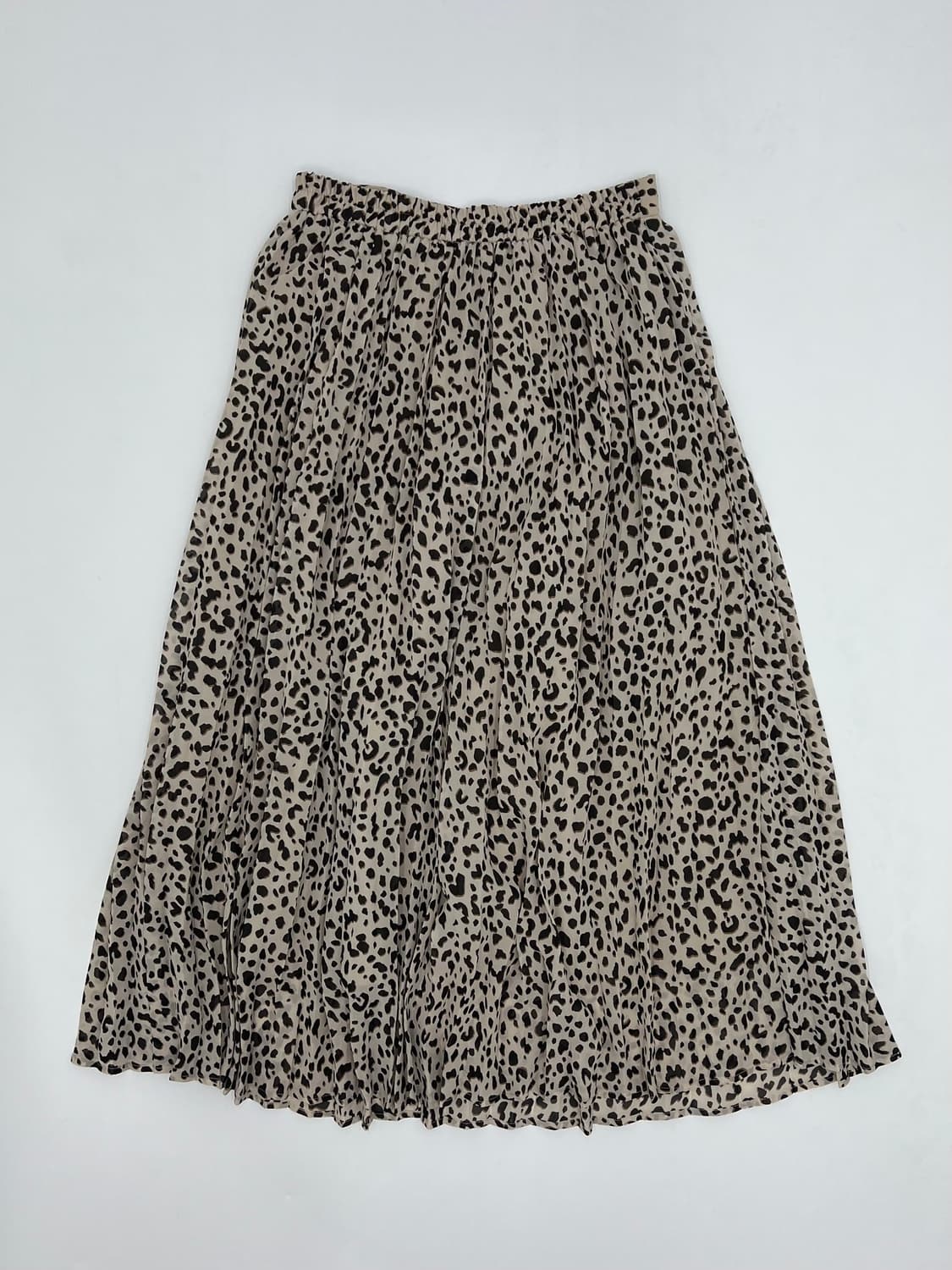 빈티지 호피 패턴 롱 스커트 상품이미지1