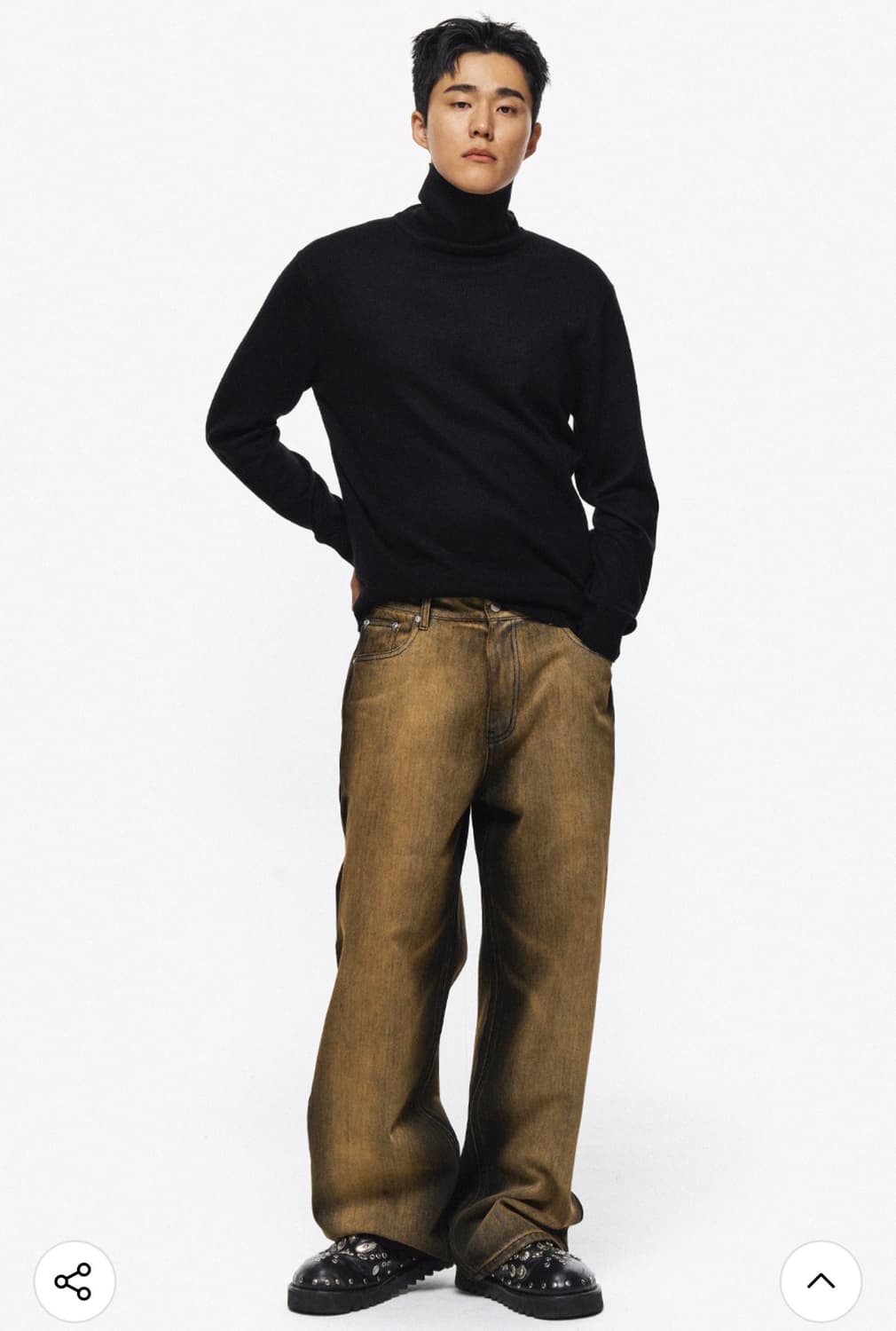 인템포무드 / 함준수 웨어러블 터틀넥 (블랙,블루) / XL 상품이미지3