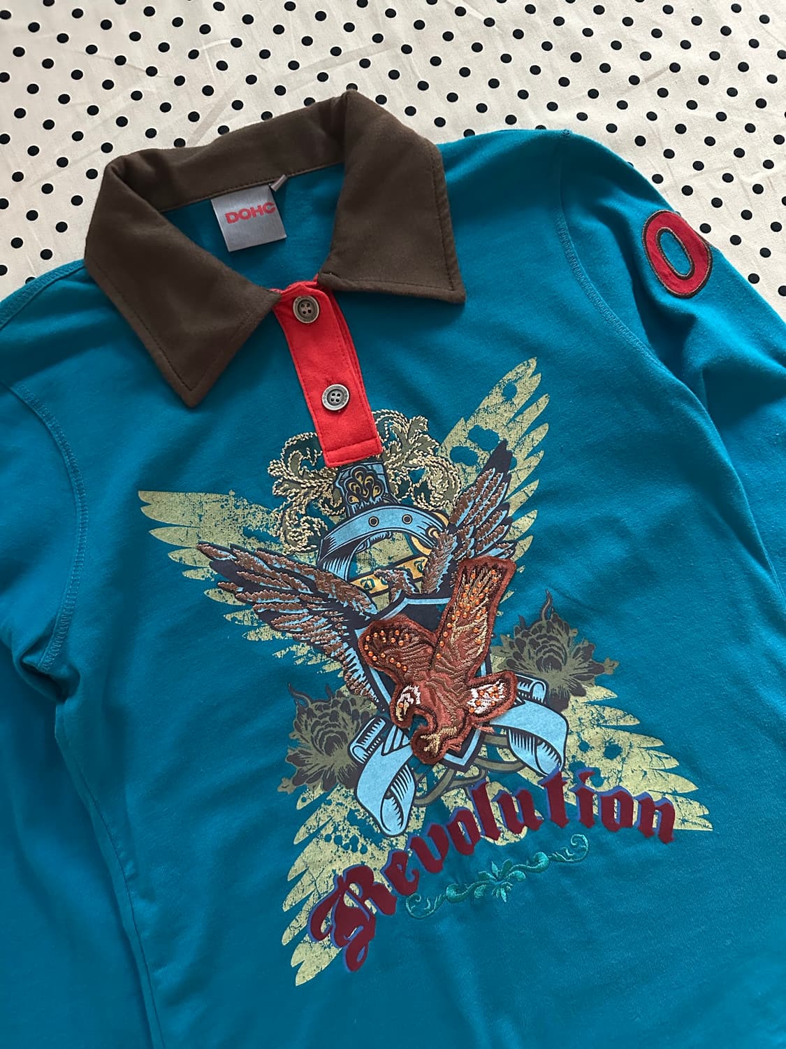 DOHC 프린팅 자수 카라 롱 슬리브 y2k 갸루 펑크 상품이미지2