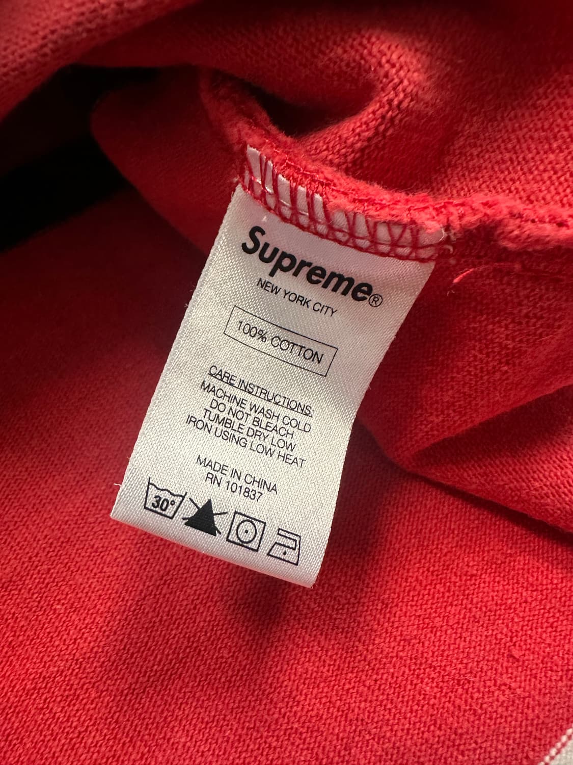 (L)슈프림 16FW 완장 럭비 카라티 상품이미지7