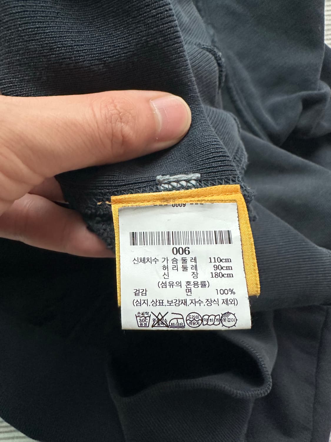 갤러리 디파트먼트 센터 로고 후드 블랙 XL 상품이미지3