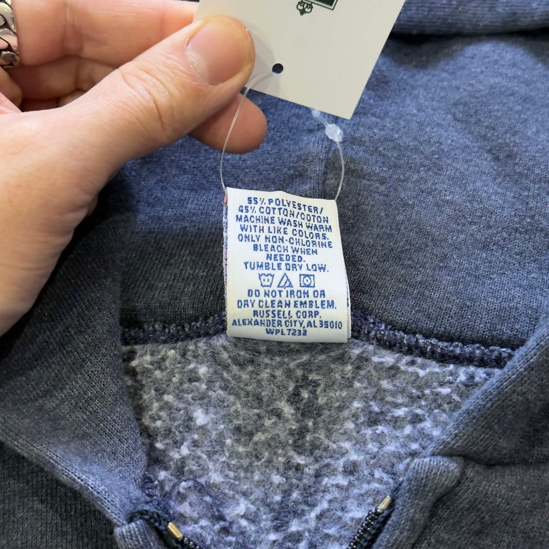 90s 러셀 에슬레틱 후드 집업 상품이미지5