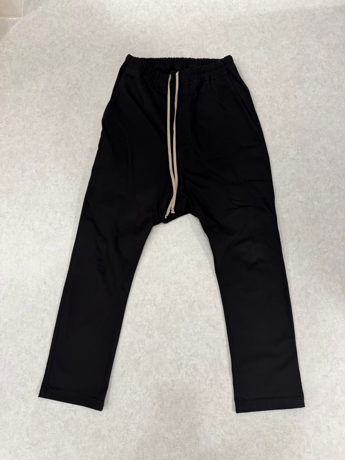 락오웬스 다크쉐도우 블랙 드로우스트링 배기 팬츠 상품이미지1