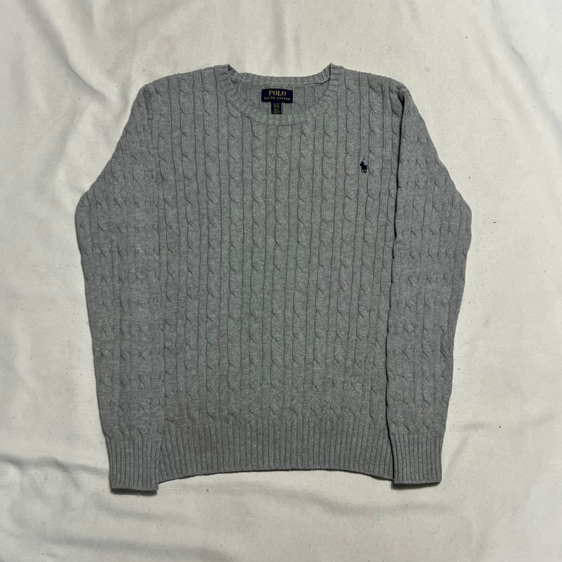 XL 폴로랄프로렌 그레이 케이블 니트 상품이미지2