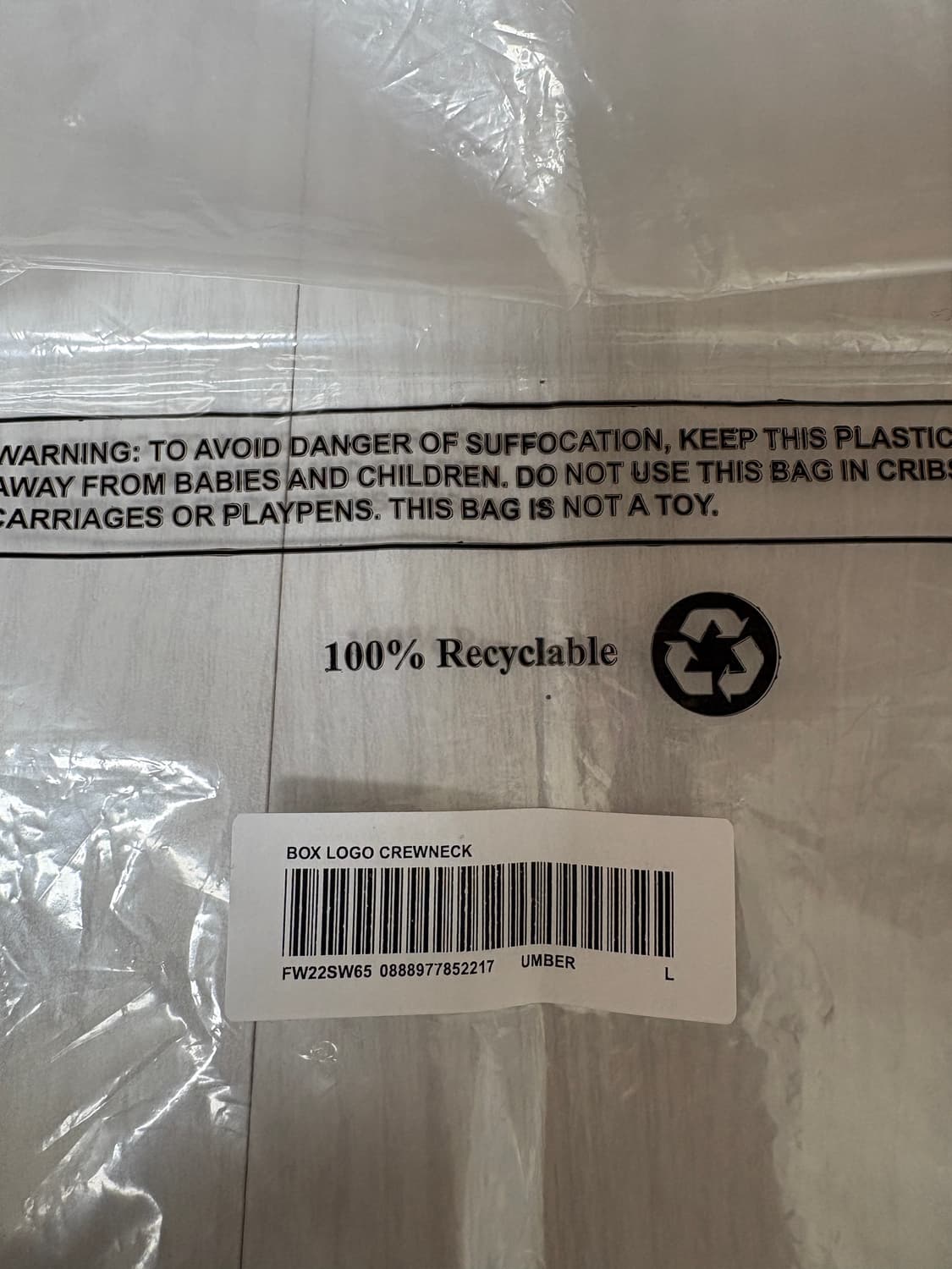 슈프림 박스 로고 크루넥 umber L사이즈 상품이미지5