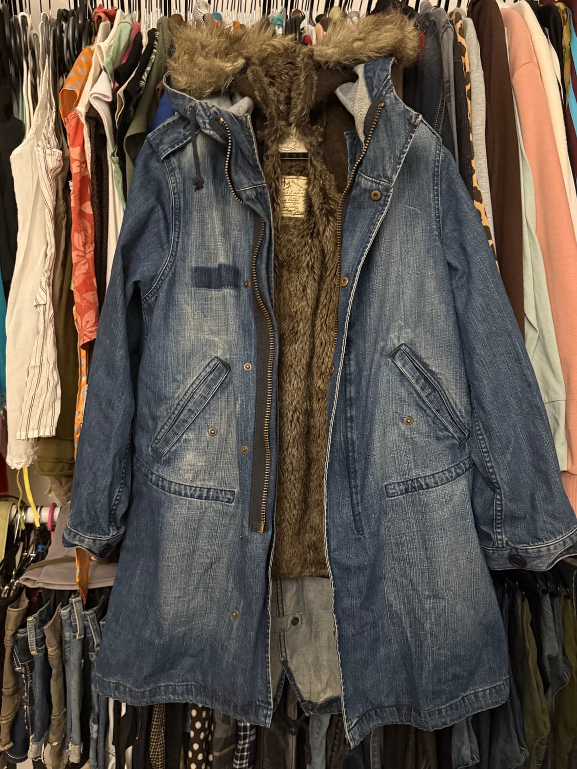 청 퍼자켓 상품이미지1