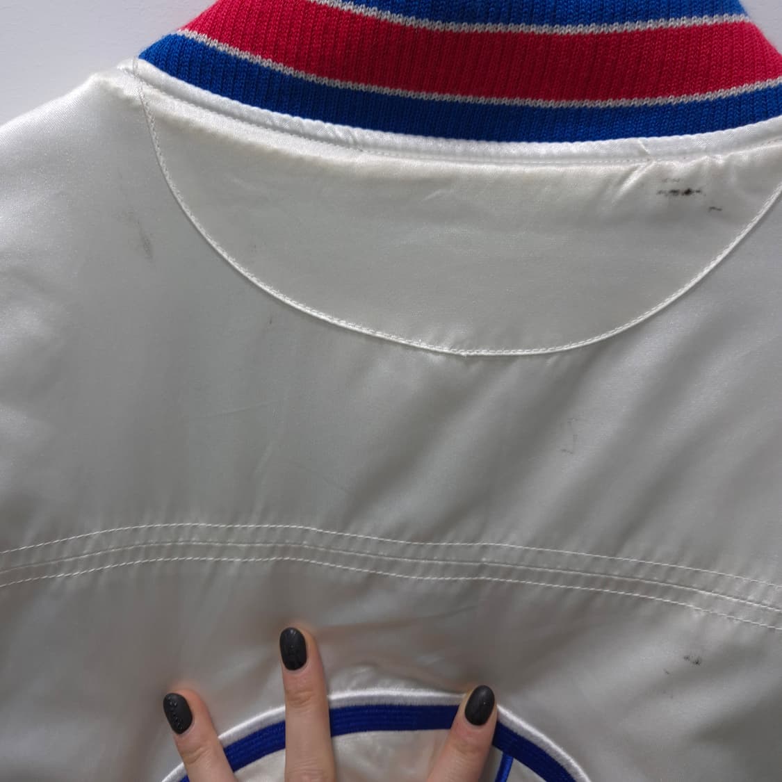 NBA 필라델피아 세븐티식서스 하드우드 클래식 사틴 바시티 자켓 L 상품이미지6