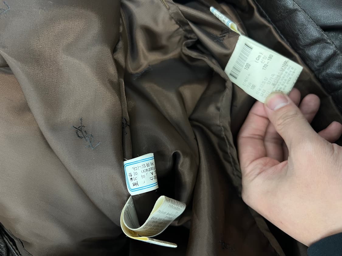 90s YSL lambskin half jacket 상품이미지10