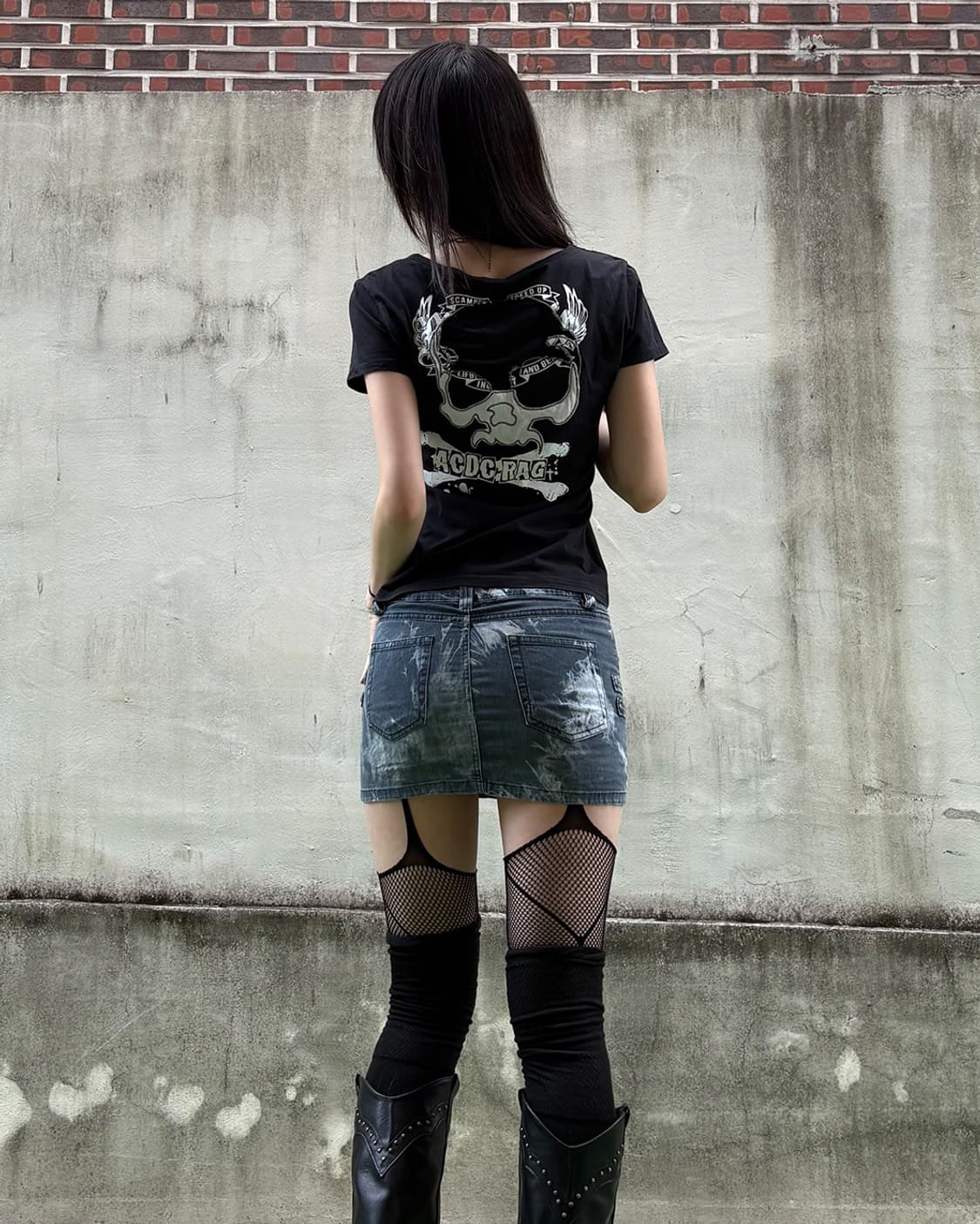 Y2K Rock Skull Graphic Tee 상품이미지5