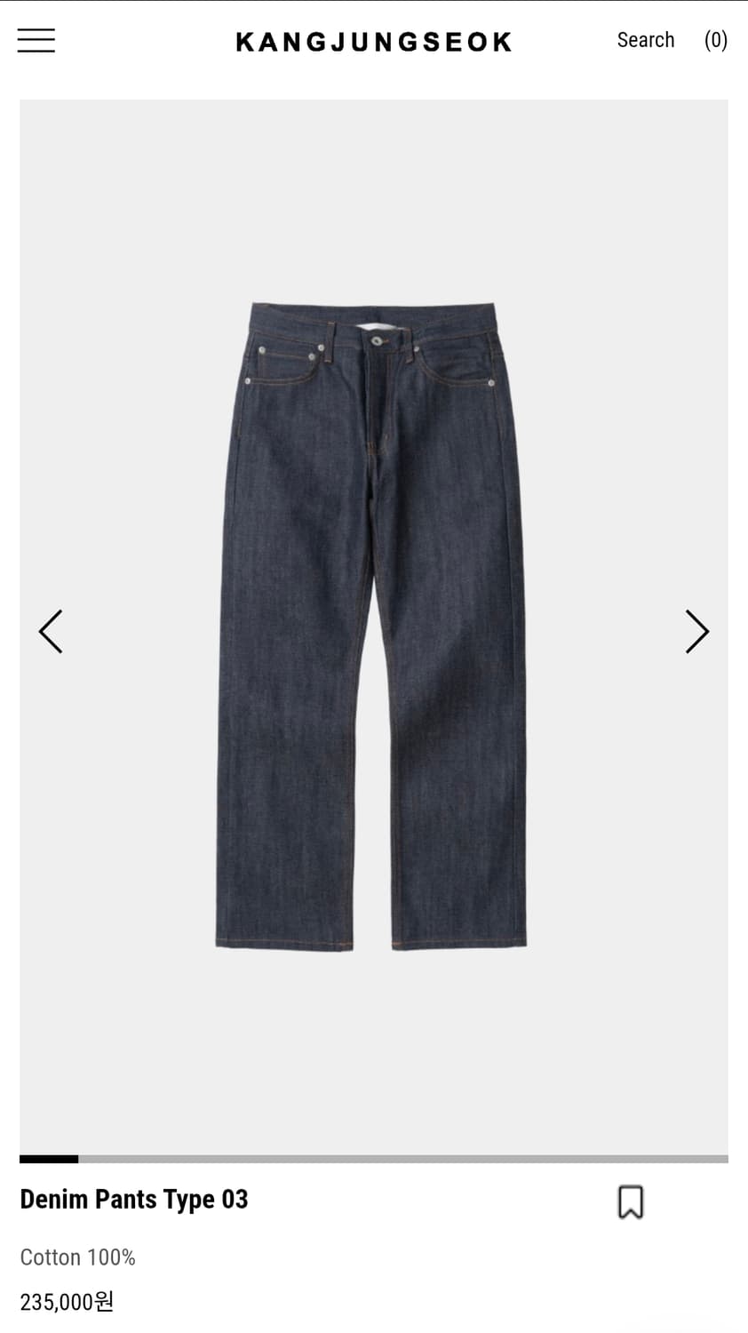 강정석 원워시 데님 type03 34사이즈 상품이미지1