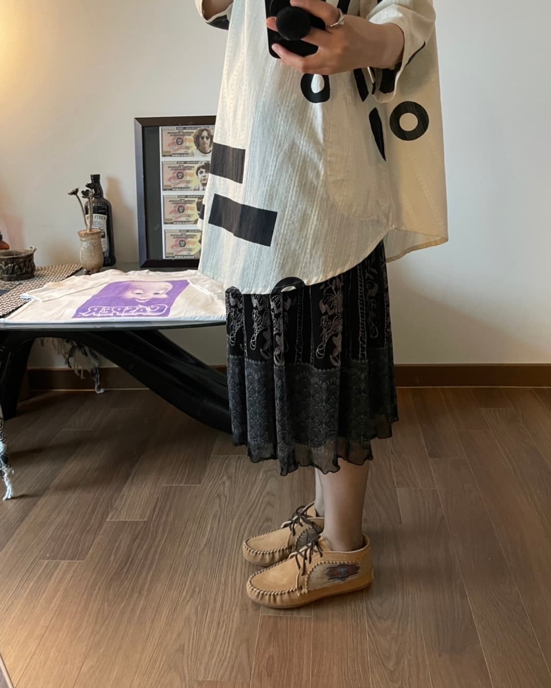 patterned skirt 상품이미지10