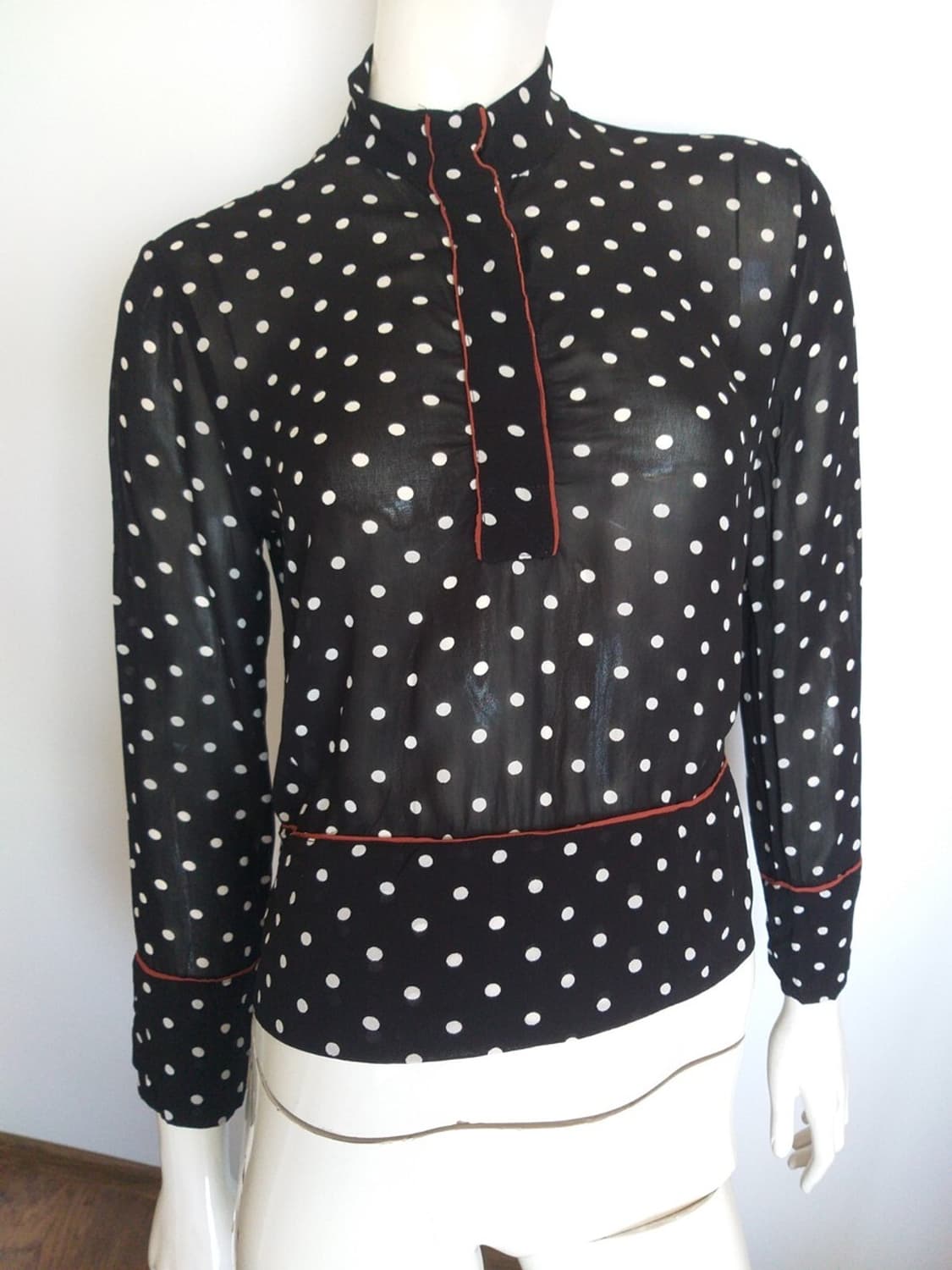 GANNI 도트 블라우스 34사이즈(S~M) 상품이미지4