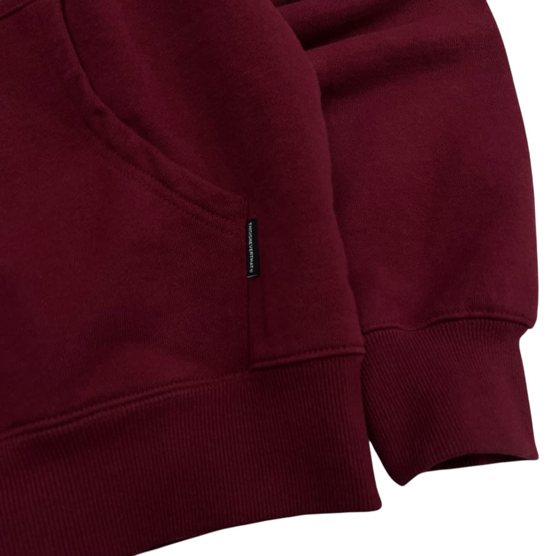 디스이즈네버댓 패치로고 버건디 후드집업 S 상품이미지7