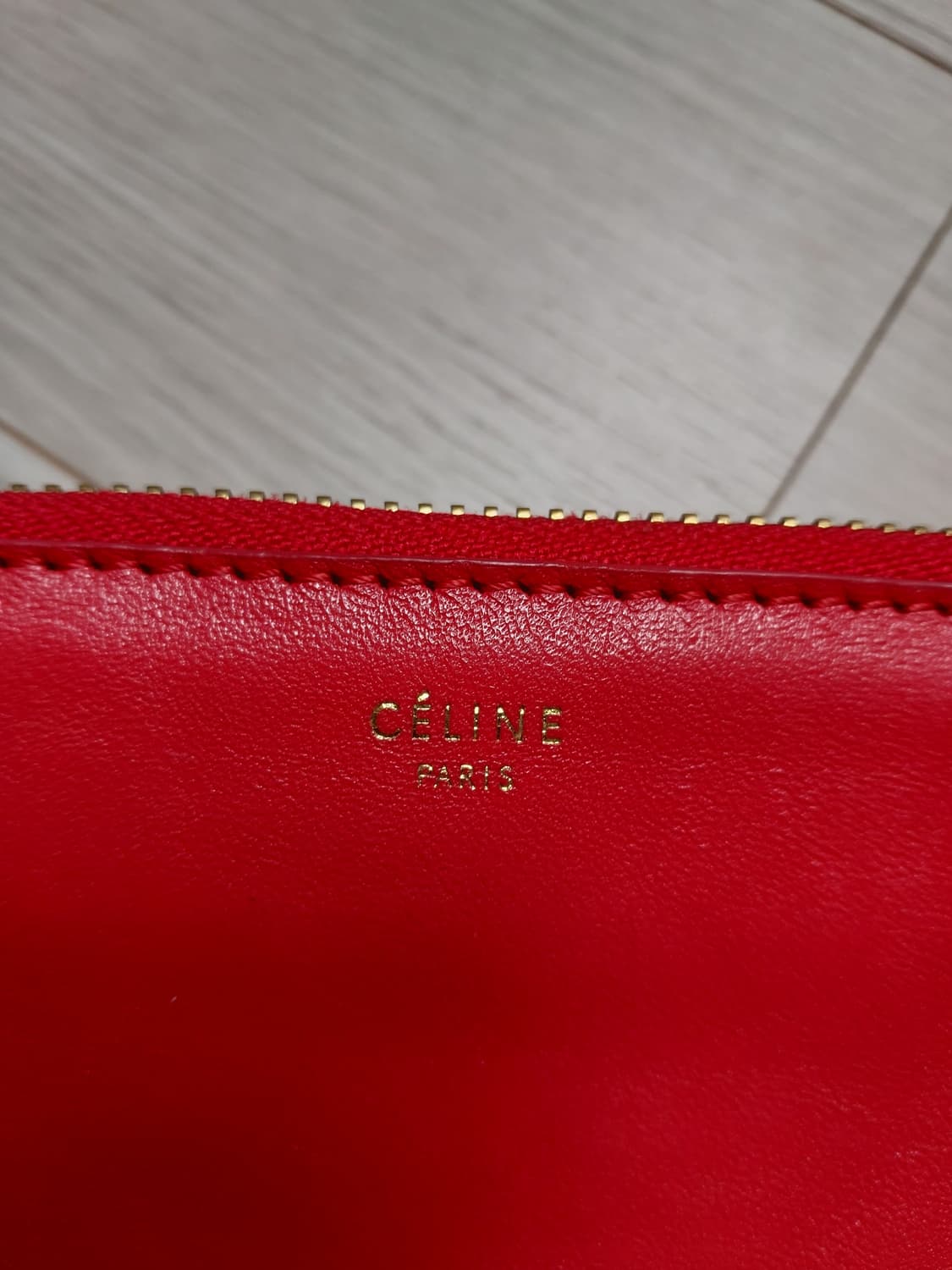 정품 셀린느 트리오백 레드 상품이미지2