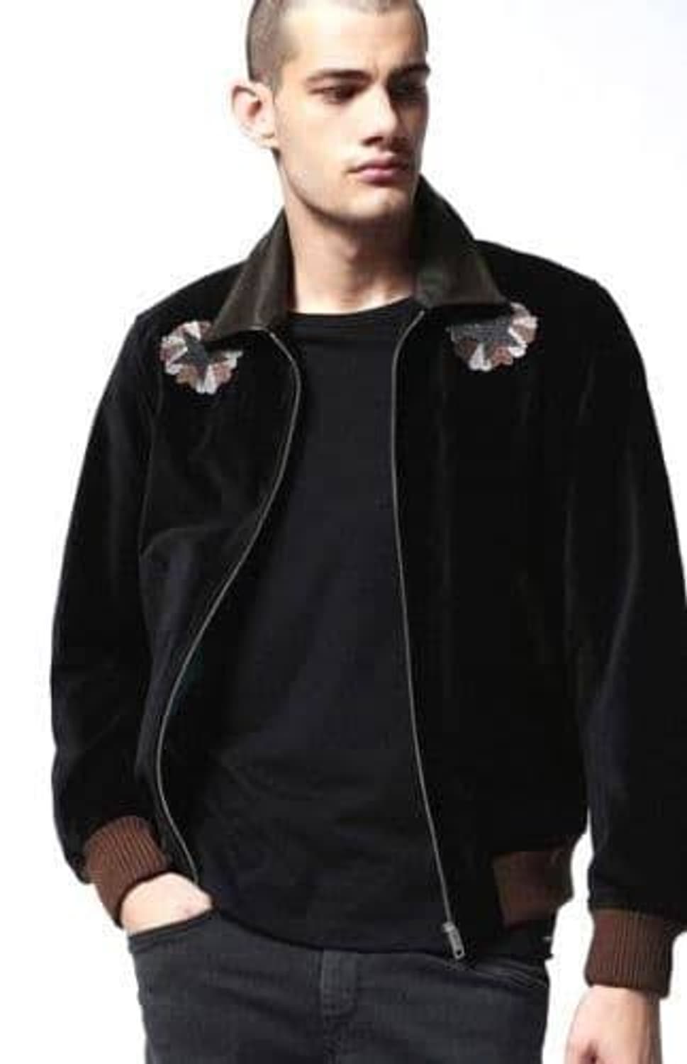 M)디젤 봄버 벨벳 자켓 상품이미지1