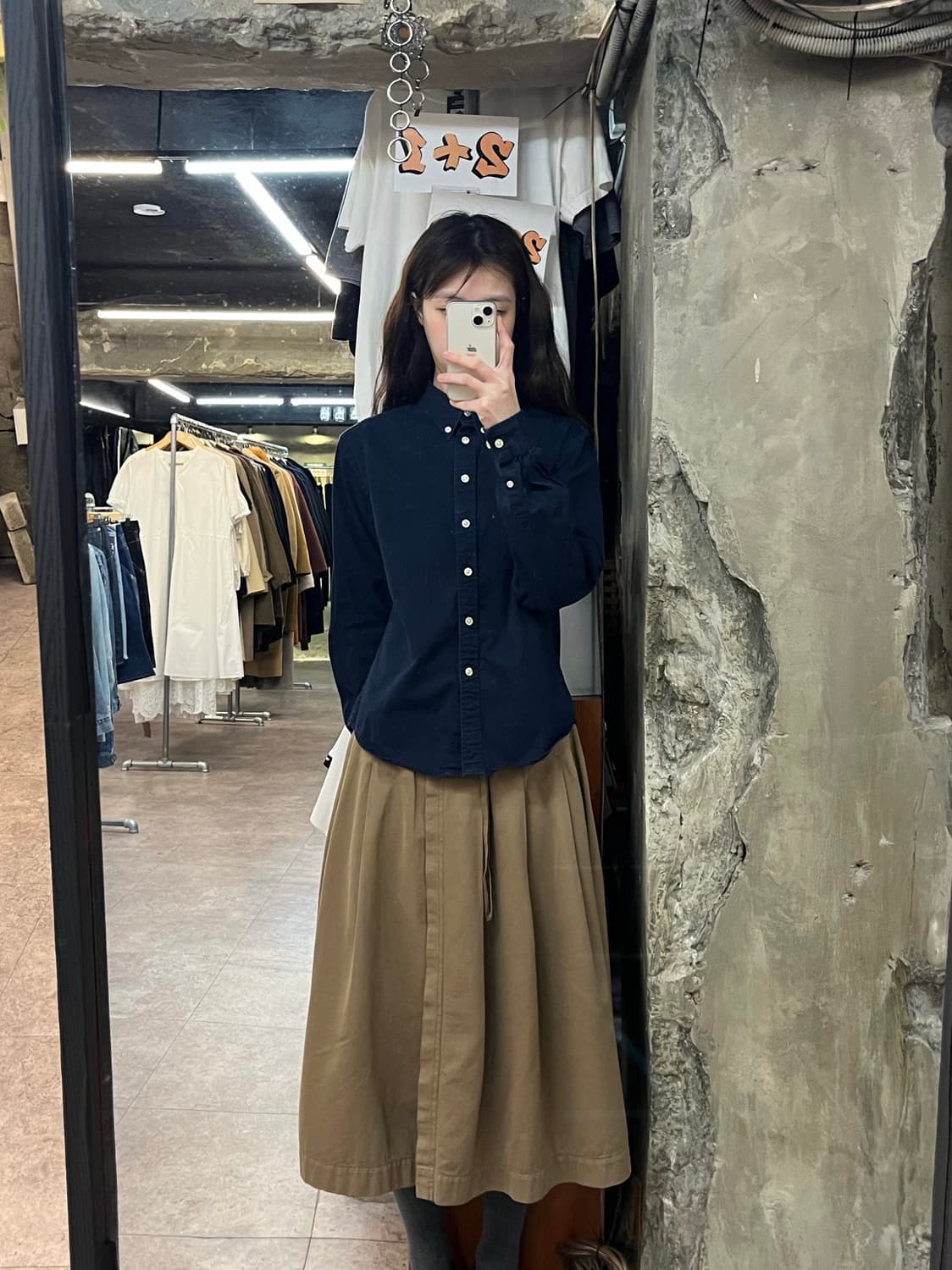 말보로 클래식 셔츠 네이비 S #csz3975 상품이미지2