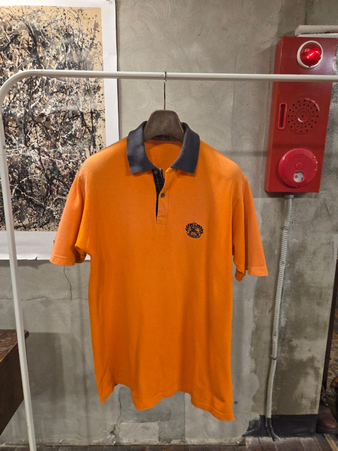 90'S 올드 버버리 PK 티셔츠 상품이미지9