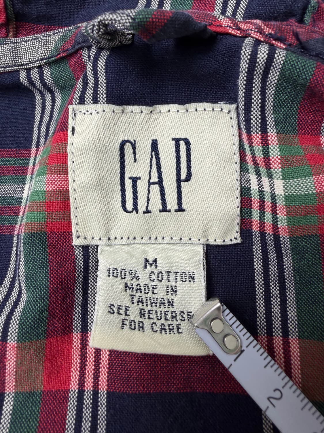 90s Gap Plaid Quarter Zip Anorak 상품이미지3