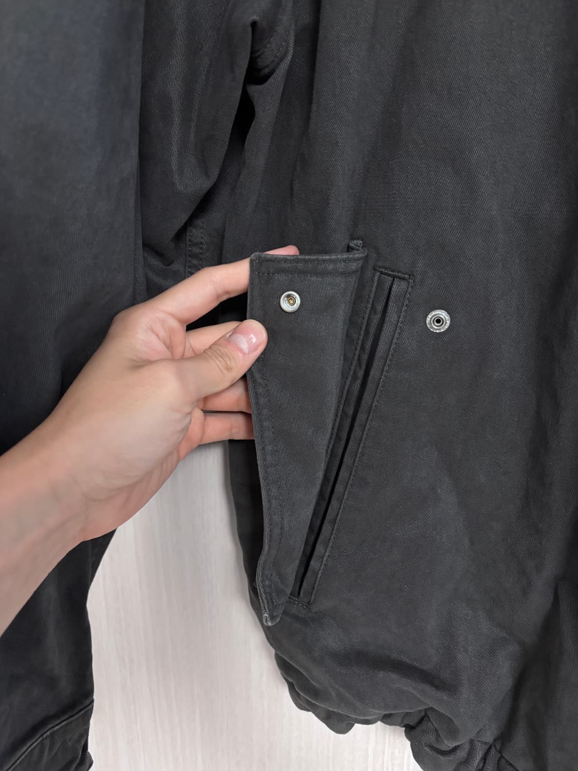 M(100-105) 자라 ZARA 빈티지 워싱 후드 자켓 상품이미지4