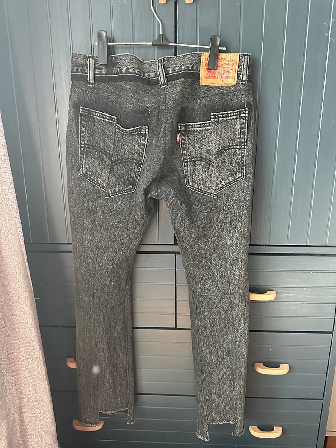 베트멍 17 펨므 리워크진 흑청 xs 상품이미지3