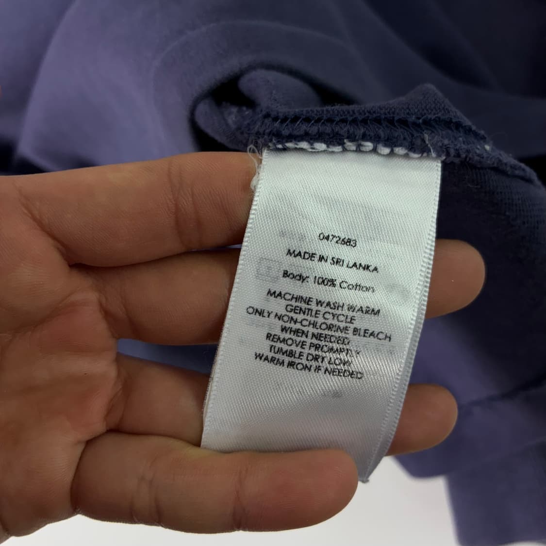 Polo  폴로 랄프로렌 자수 코튼 바이올렛 럭비티 상품이미지5