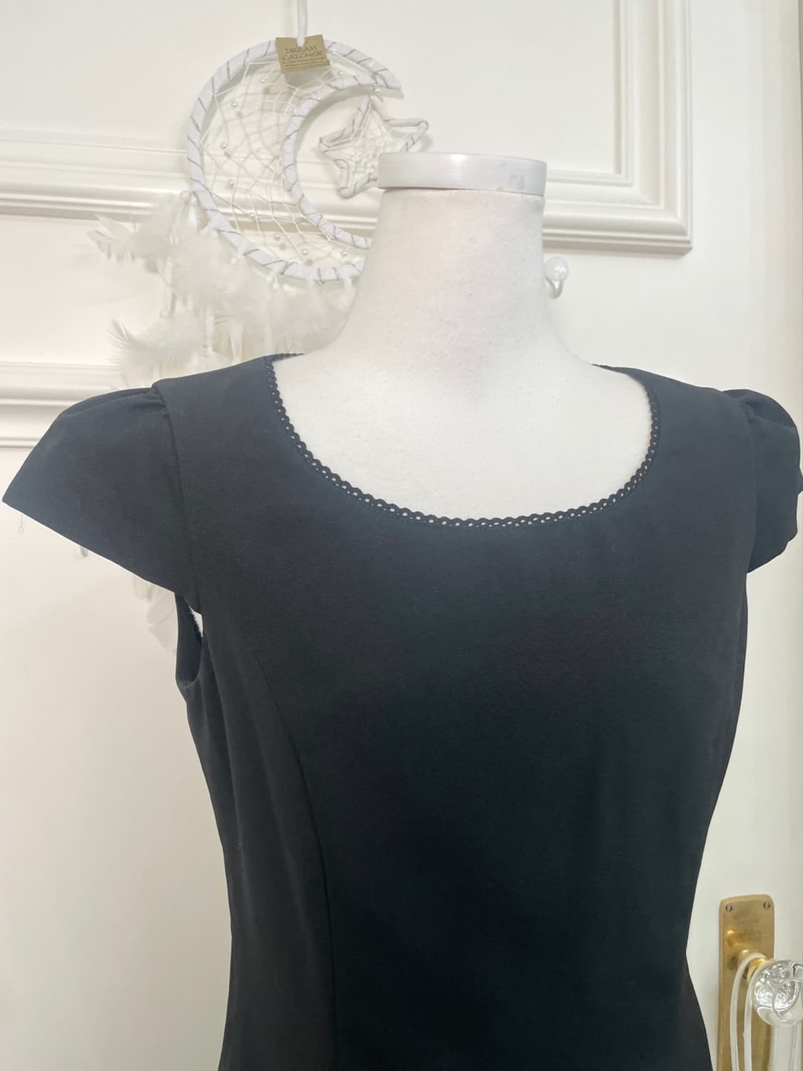 black princess line puff sleeve ruffle p 상품이미지6