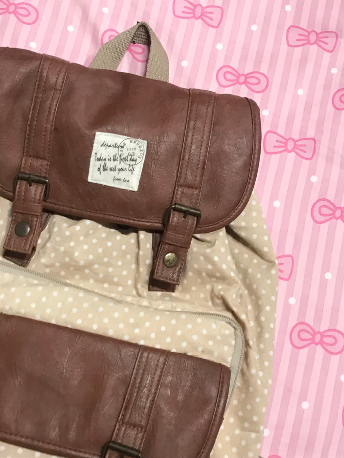 도트 가죽 모리 백팩  상품이미지3