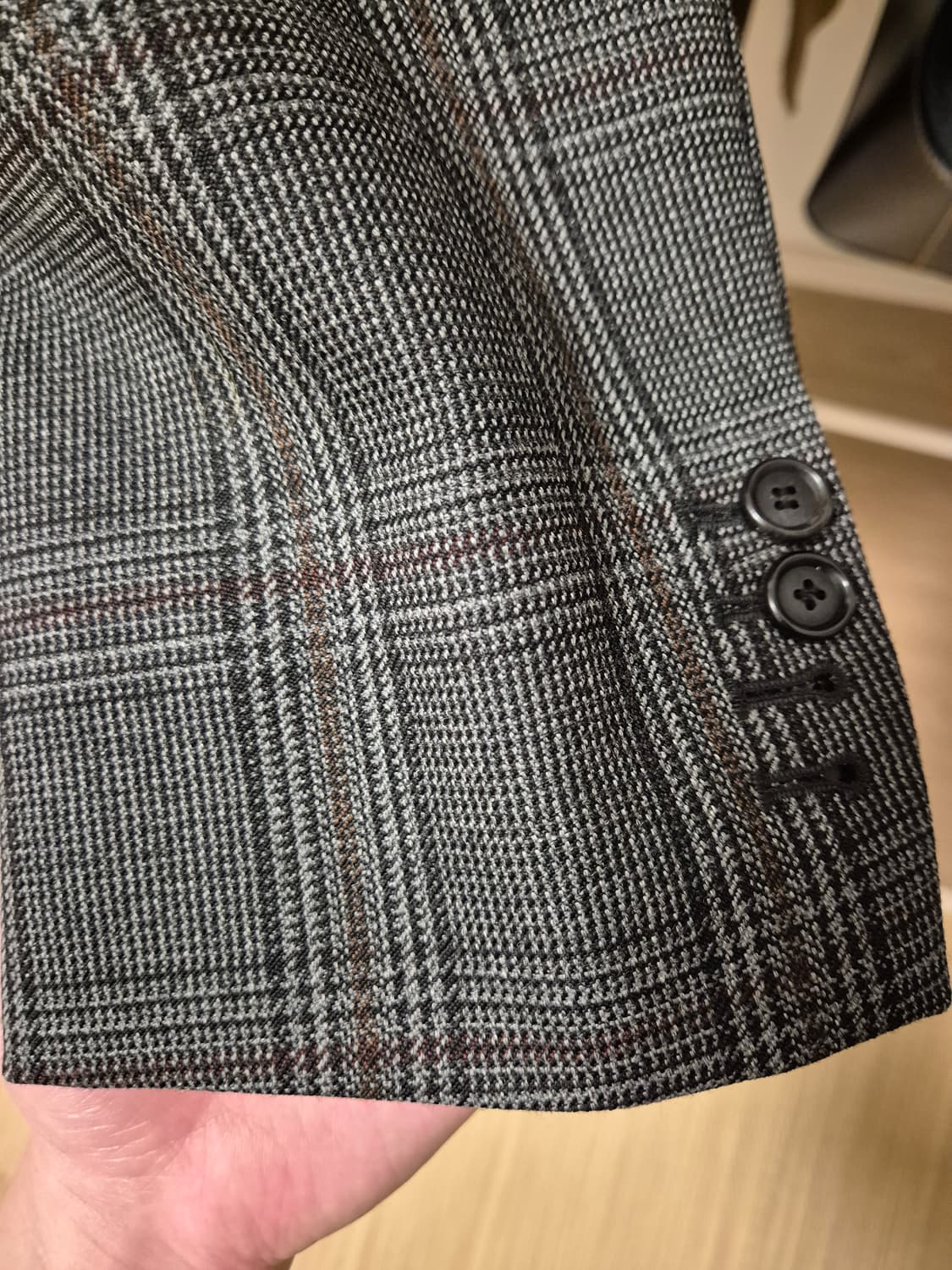 솔리드옴므 체크 셋업 수트 상품이미지4