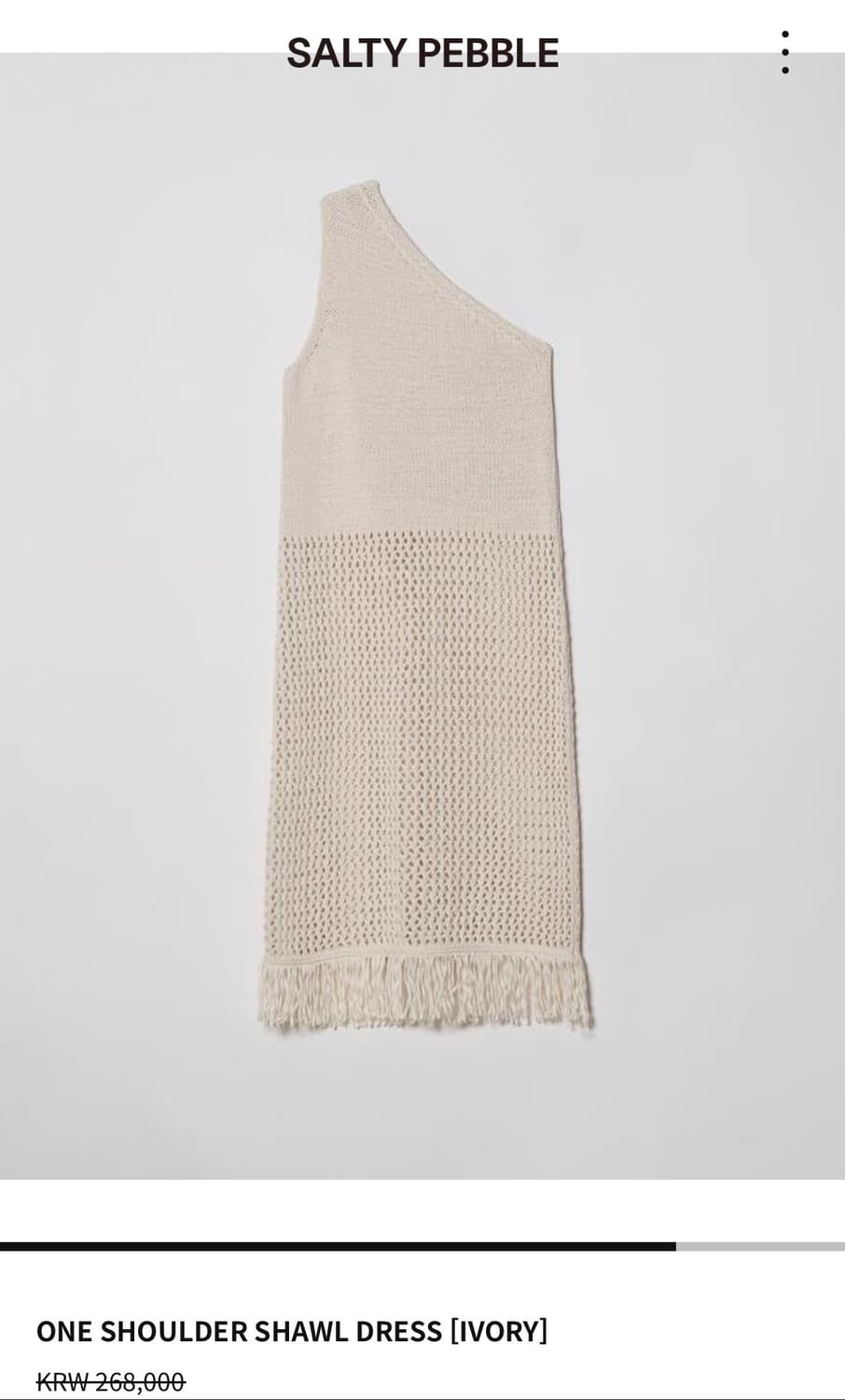 솔티페블 원숄더 드레스 ONE SHOULDER SHAWL DRESS [I 상품이미지4