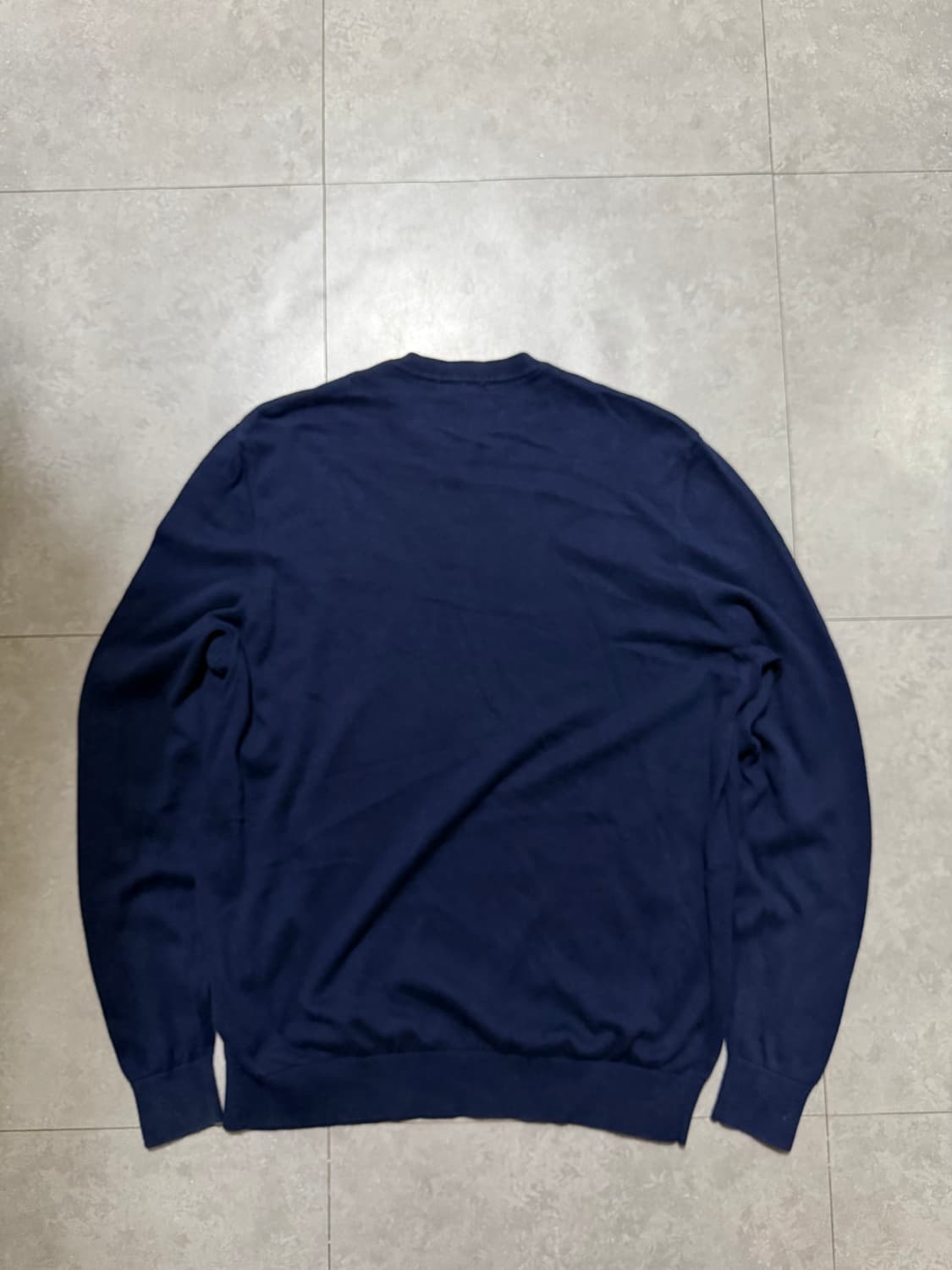 라코스테 네이비 컬러 빈티지 코튼 니트 105size   상품이미지6