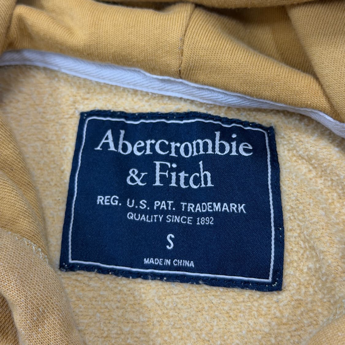 아베크롬비 빈티지 Y2K 로고 옐로우 후드집업 자켓 S 상품이미지5