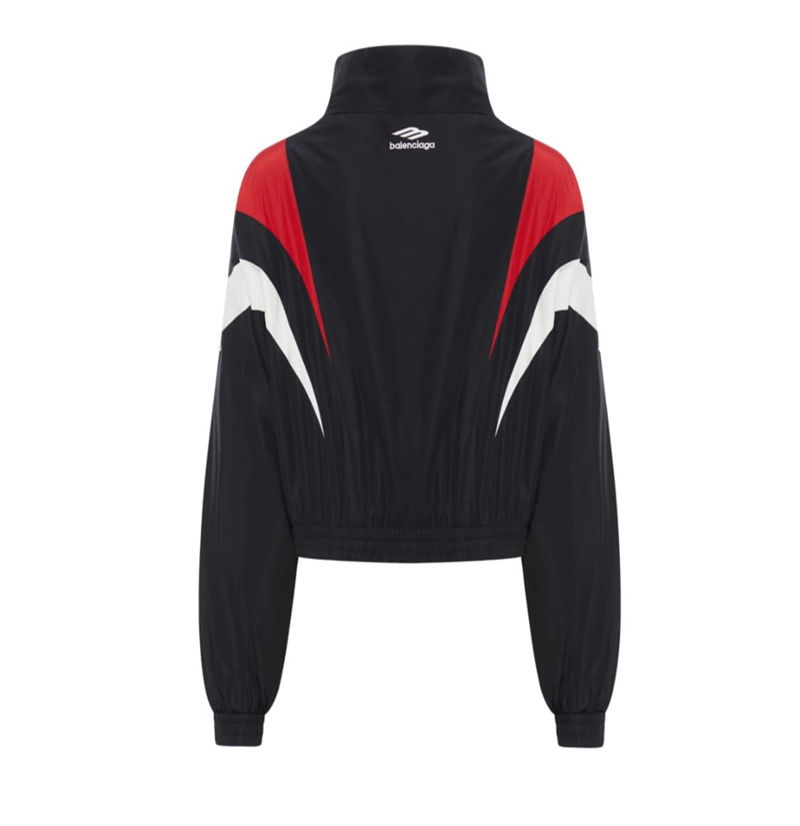 [S] 발렌시아가 3B 스포츠 아이콘 오프 숄더 트랙슈트 자켓 블랙 레드 상품이미지2