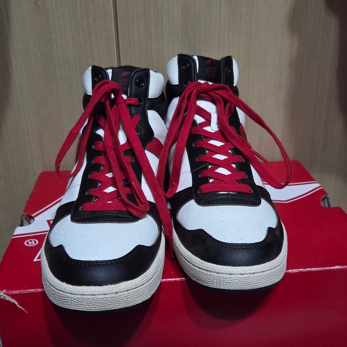 (270) PONY 시티윙 하이 WHITE/BLACK/RED 상품이미지3