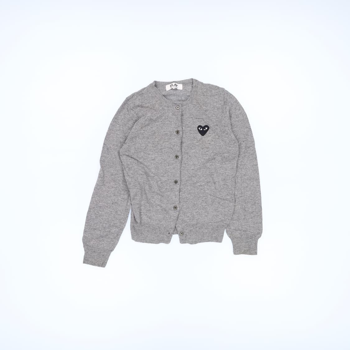 [S] 고급 여성 하트로고 블랙와펜 브이넥 가디건 0112J 상품이미지1