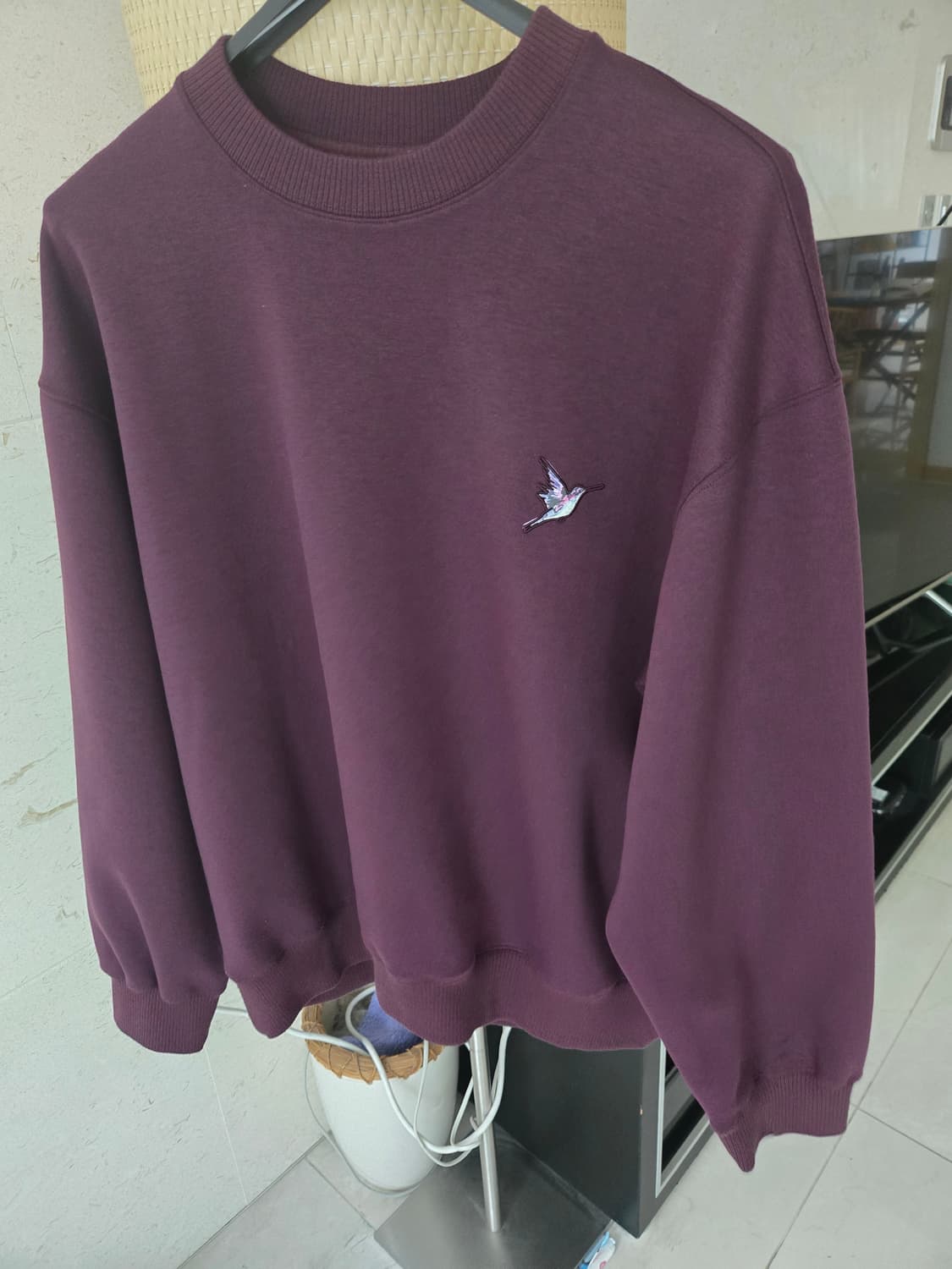 시스템옴므 버건디 맨투맨 100 상품이미지2