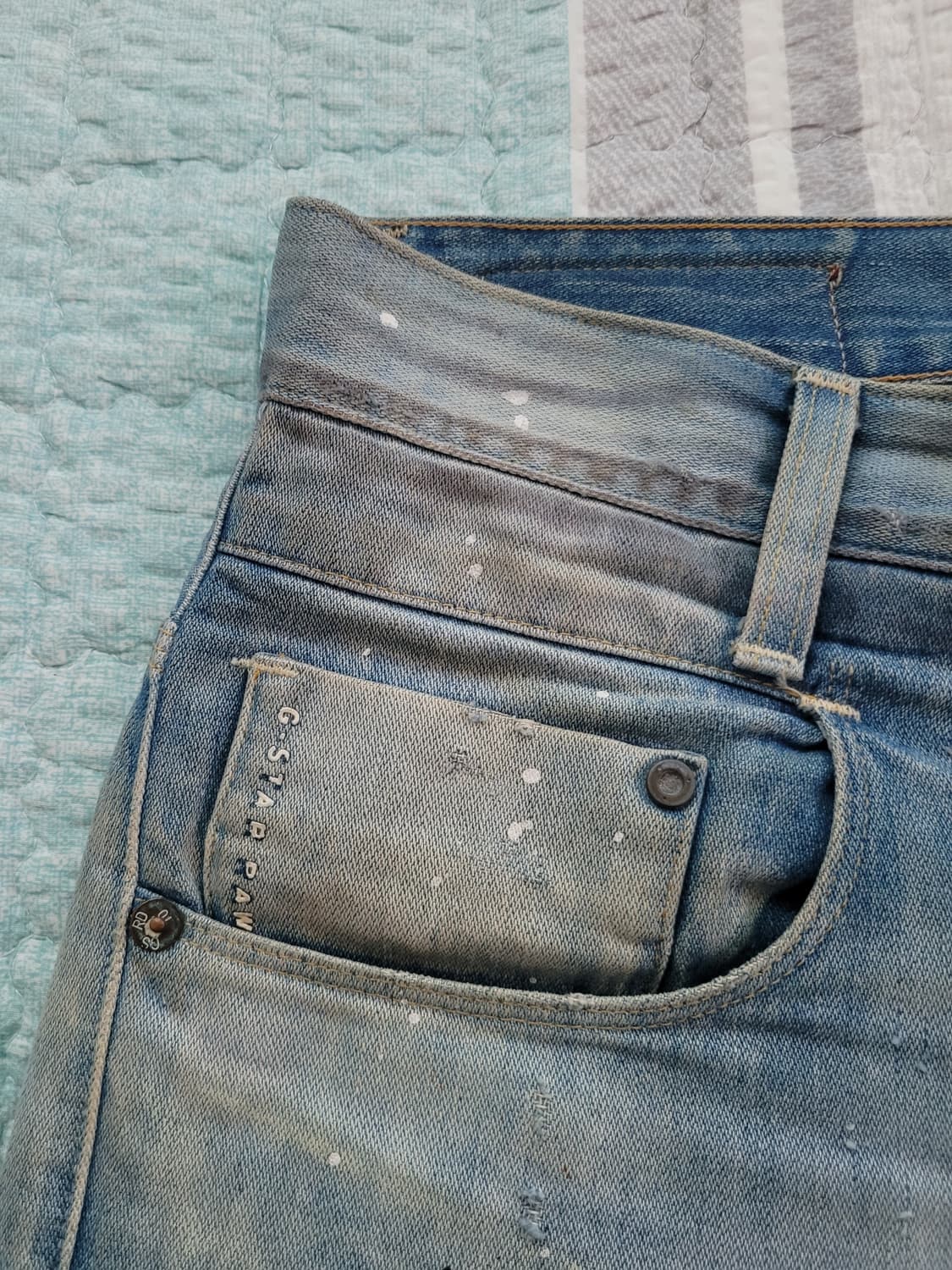 지스타로우 Gstarraw. 뉴레이다슬림 디스리페어 빈티지연청진. 31 상품이미지5