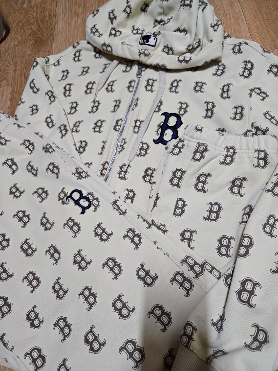 MLB 모노그램 후드집업,바지 셋업 상품이미지7