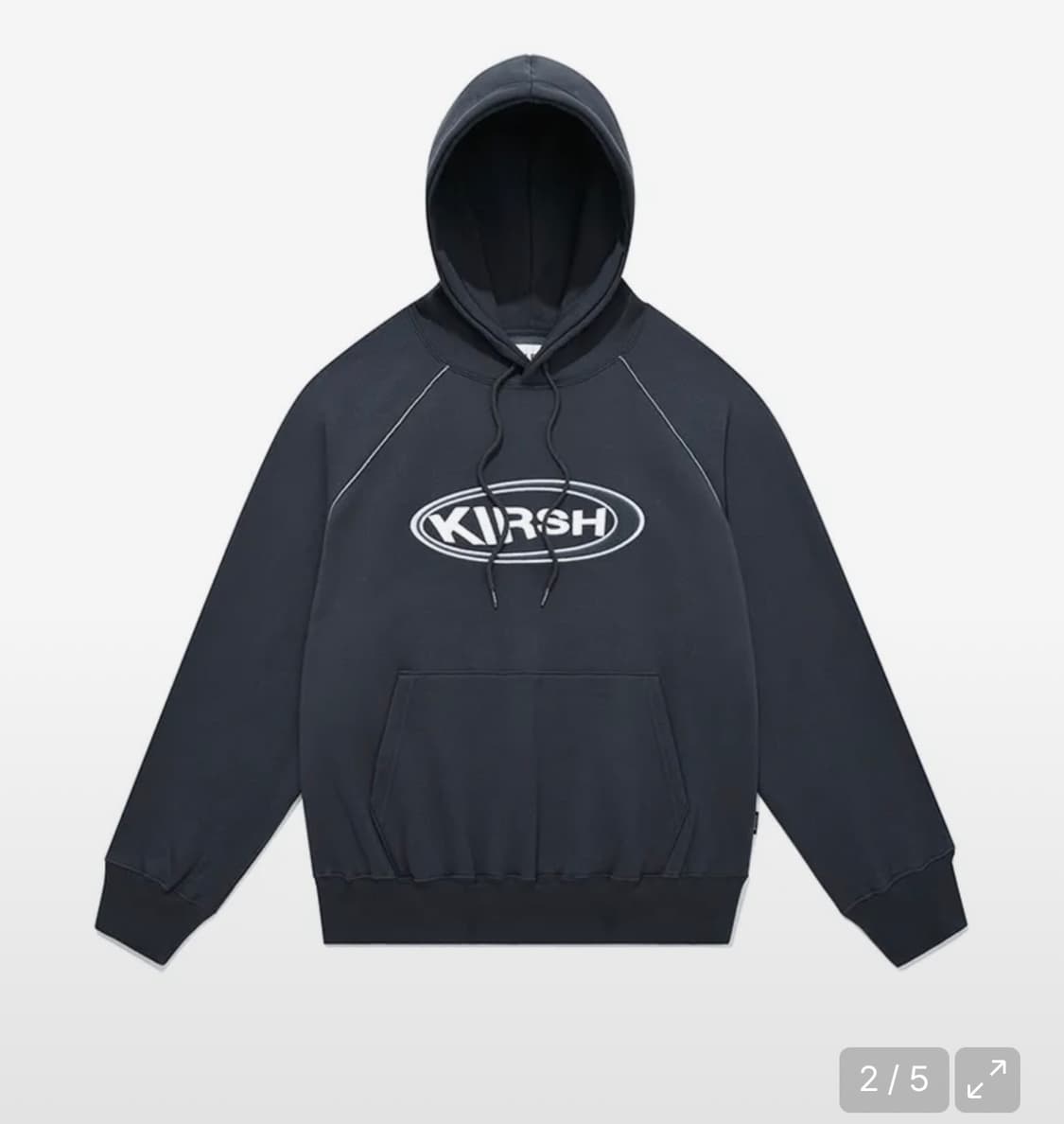 키르시 로고 후드 차콜 그레이 상품이미지2