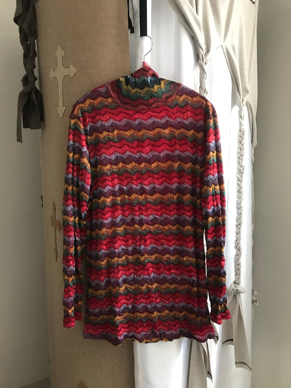 vintage turtle neck mash top 상품이미지4